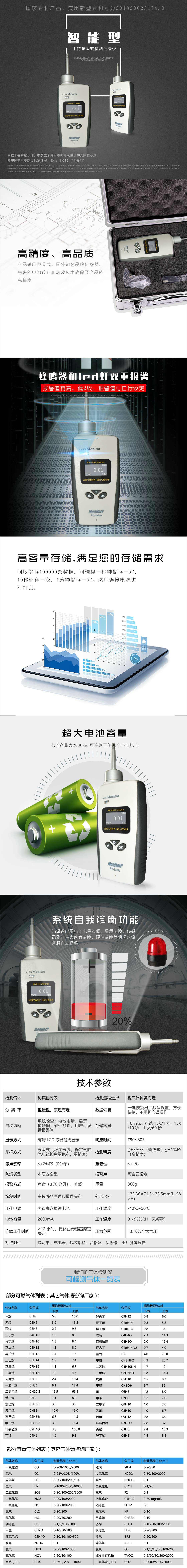 智能型手持泵吸式检测记录仪(网络版)
